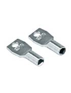 CHIAVE QUADRA IN METALLLO X CHIAVISTELLO