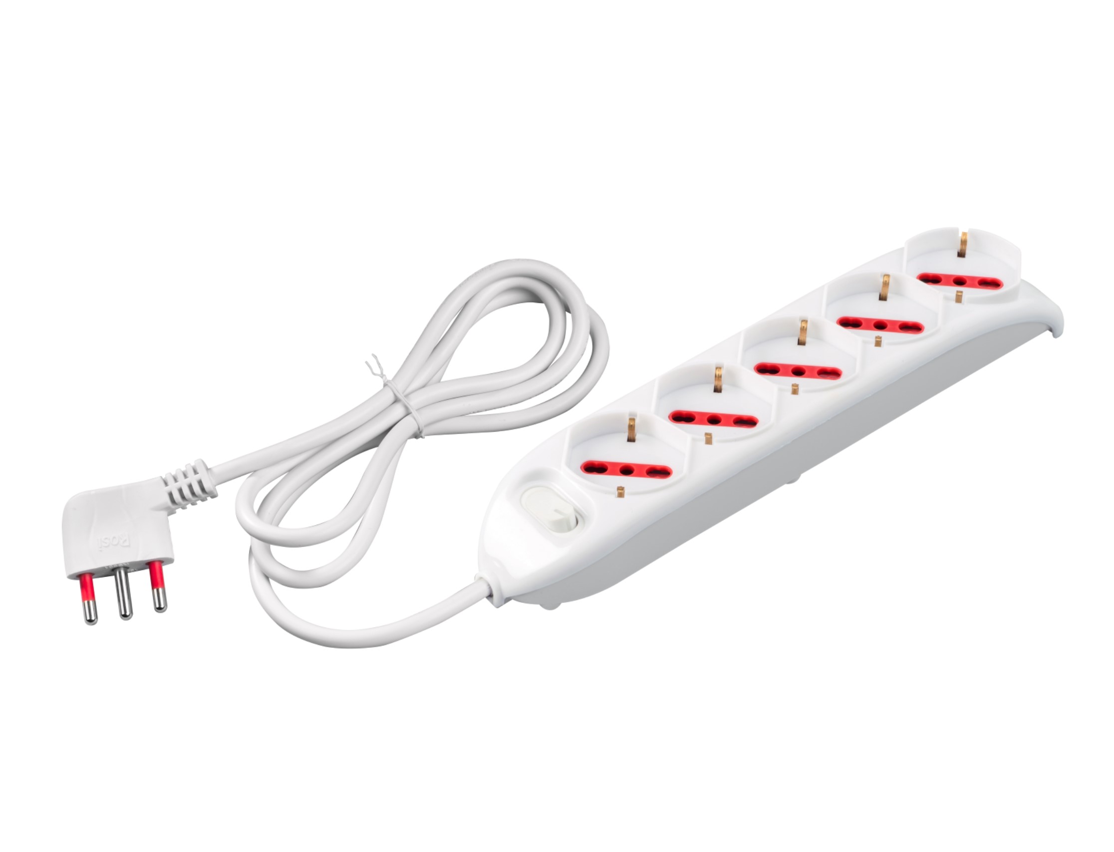 MULTIPRESA 5P SCHUKO-BIP C/INT ROSI