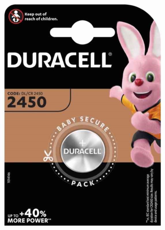 PILE DURACELL 2450 1PZ.ELETTR.