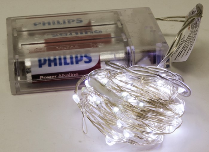 MINILUCI LED 20 BATTERIA BCO C
