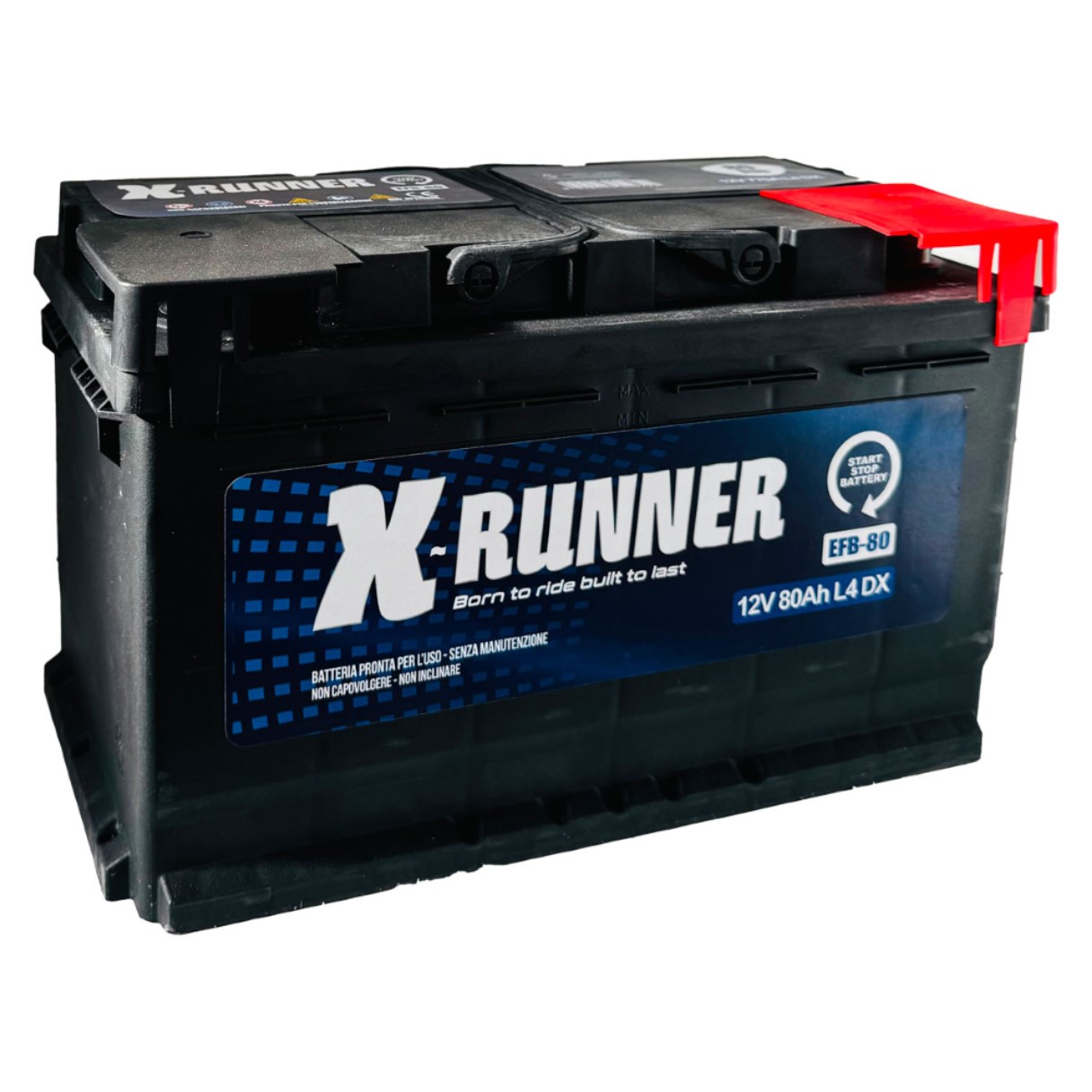 BATTERIA AUTO  80AH XRUNNER START&STOP