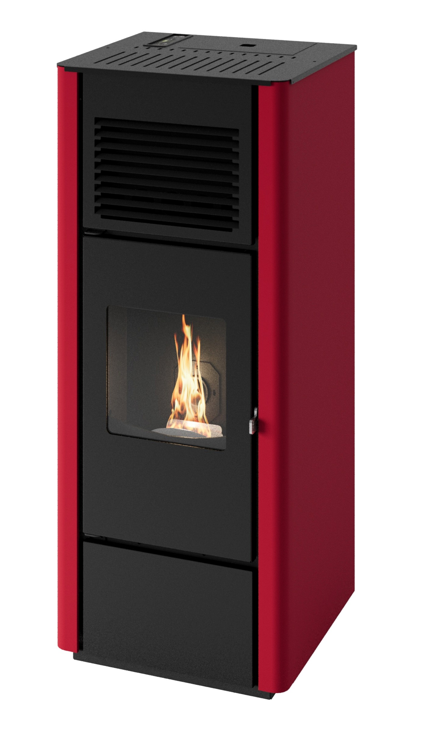 STUFA PELLET AGATA 15,4KW ROSSA CANALIZZATA