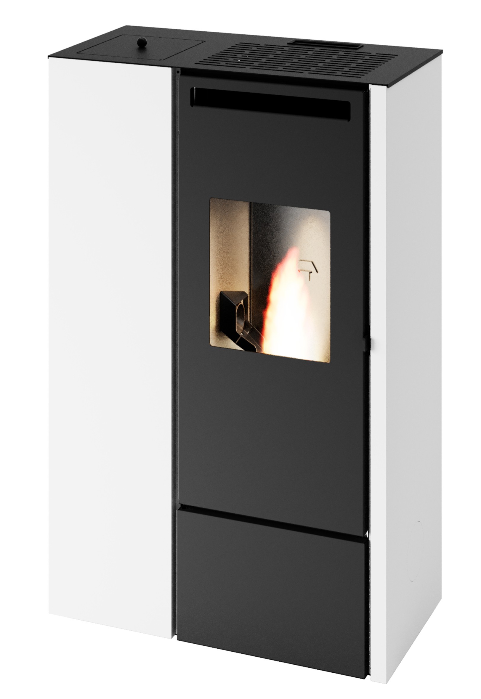 STUFA PELLET PIA 11KW BIANCA SLIM