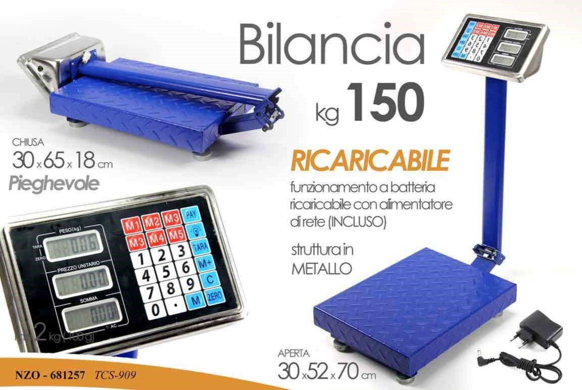 BILANCIA LCD BILICO KG.150