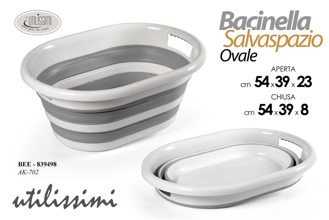 BACINELLA OVALE CM.54 LT.27 SALVASPAZIO
