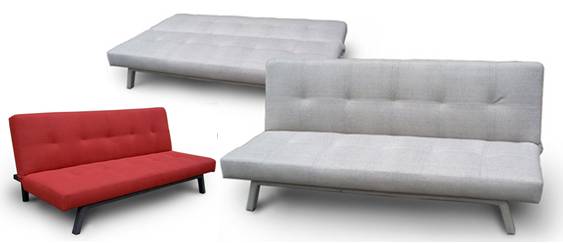 DIVANO LETTO MICROFIBRA ARANCI