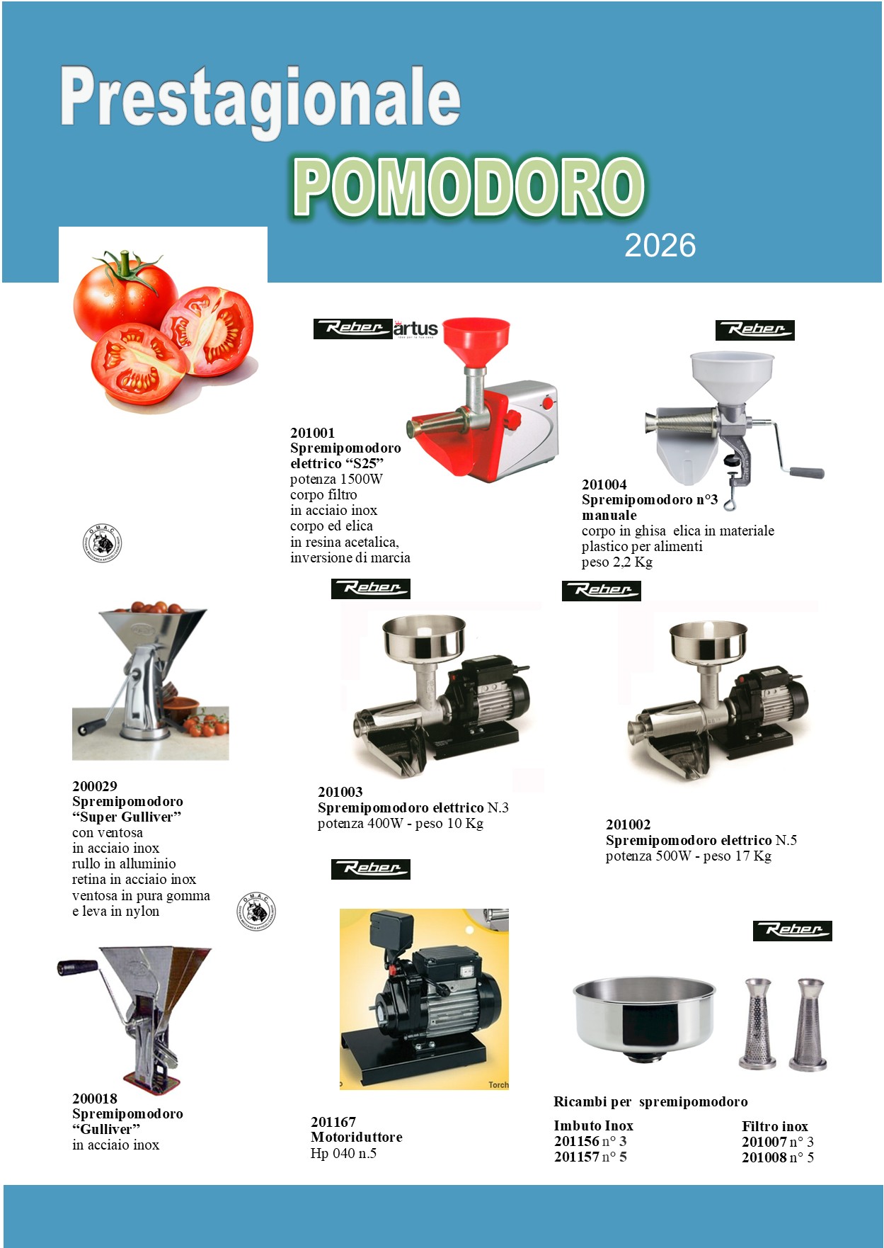 Volantino Prestagionale Pomodoro 2026